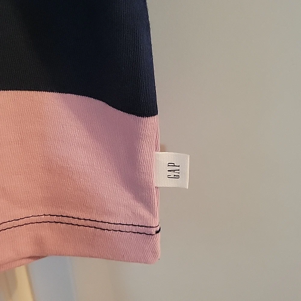 Gap lilac and navy cotton polo xxl